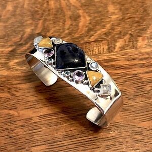 $152 Nicky Butler Jeweled Estate Cuff